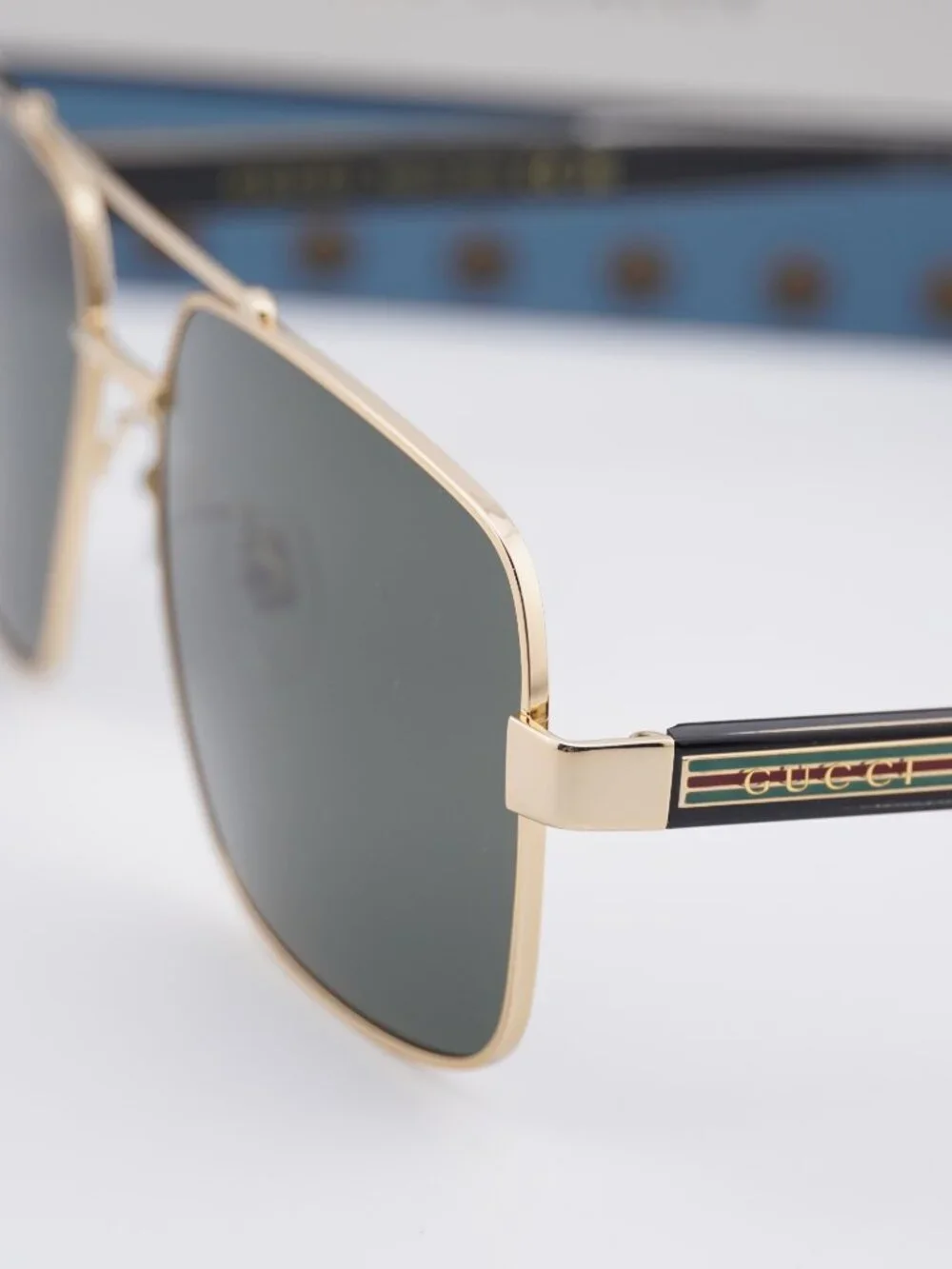 Gucci GG0529S 001 Square Sunglasses – Gold with Black\Grey